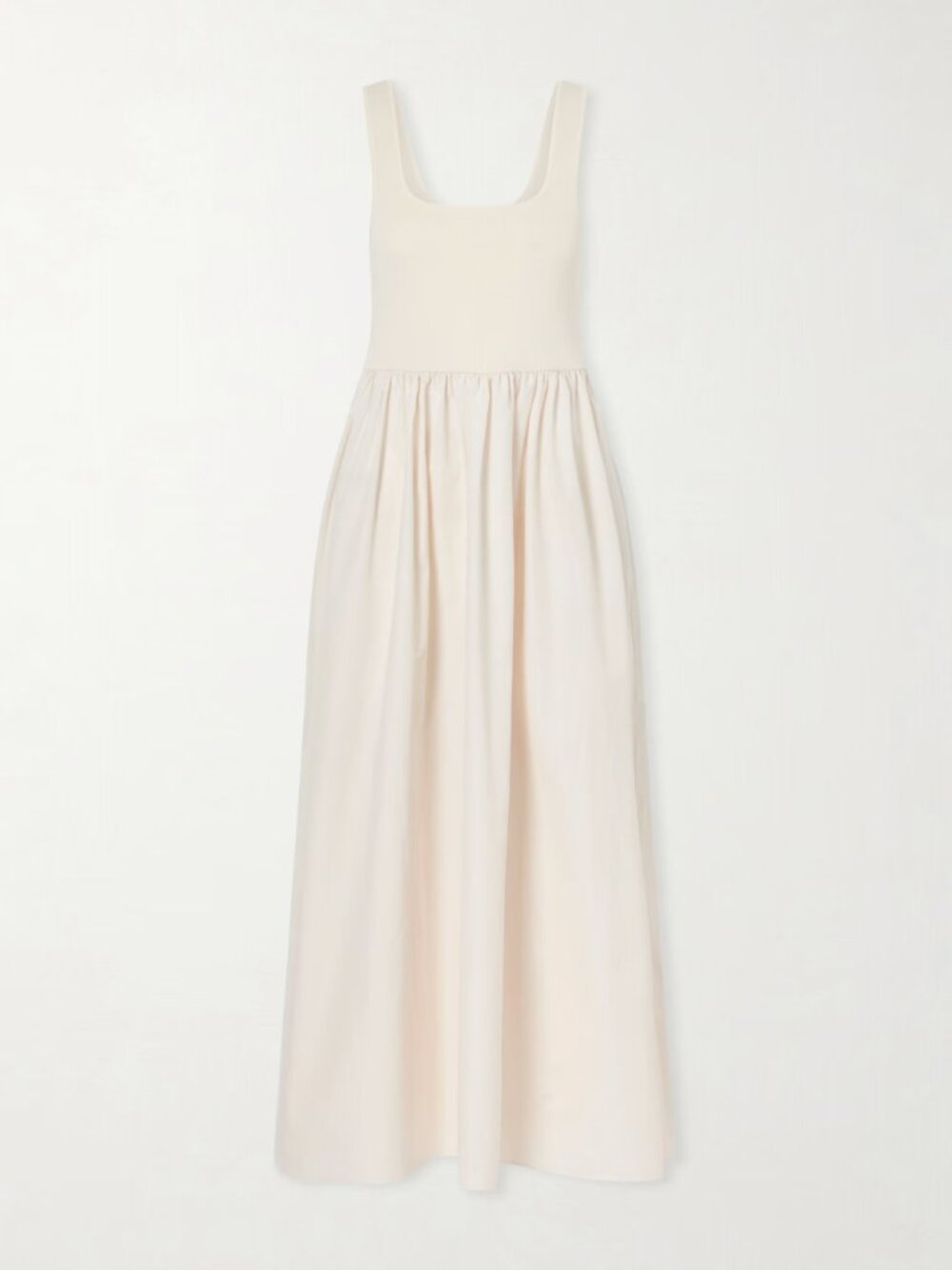 MATTEAU Cotton-poplin and stretch-knit maxi dress - Picture 2 of 4